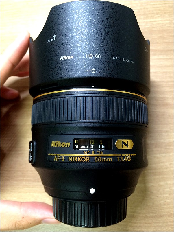 IMG_3059.jpg : 니콘 AF-S NIKKOR 58mm F1.4G (58.4N, 58N) 판매합니다.