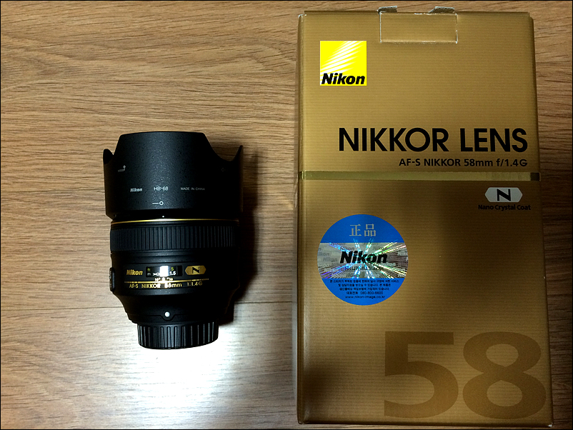 IMG_3058.jpg : 니콘 AF-S NIKKOR 58mm F1.4G (58.4N, 58N) 판매합니다.